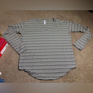 Thleta Striped Long sleeve Top Womens Size XS